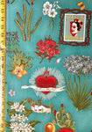 Viva Frida Blue- Alexander Henry Fabric