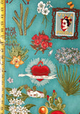 Viva Frida Blue- Alexander Henry Fabric