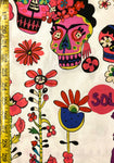 Candy Skull cotton fabric 