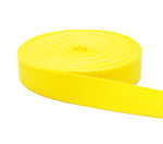 1 Inch Yellow Polypropylene Webbing 1" Light Weight Polypro Strap