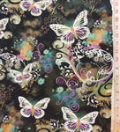 Butterflies Filigree Flutter Michael Miller Fabric