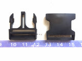 2 Inch Buckle ITW Nexus Side Release Flat Plastic Buckle 2" black flat replacement buckle 