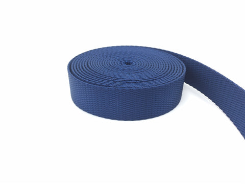 1 Inch Navy Blue Nylon Webbing - Medium Weight Nylon